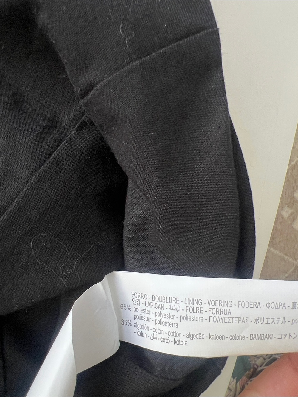 Zara Black V Neck Button Down Waistcoat Vest Tank Top S - Picture 8 of 8